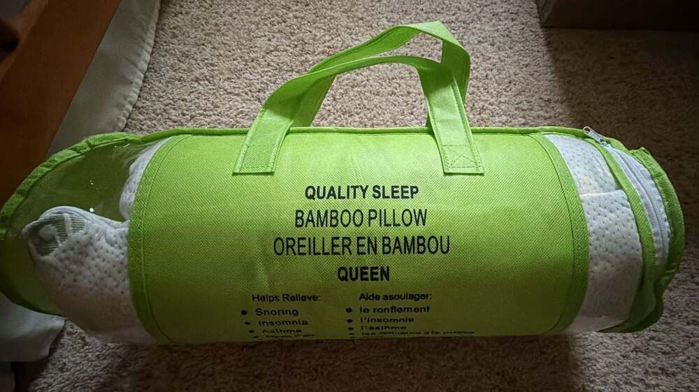 Quality Sleep Bamboo Pillow Queen NEW